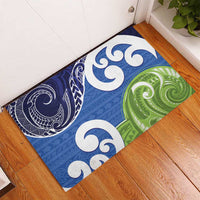 Southland New Zealand Rubber Doormat Maori Koru Flag Color LT14 - Polynesian Pride