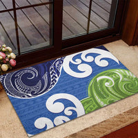 Southland New Zealand Rubber Doormat Maori Koru Flag Color LT14 - Polynesian Pride