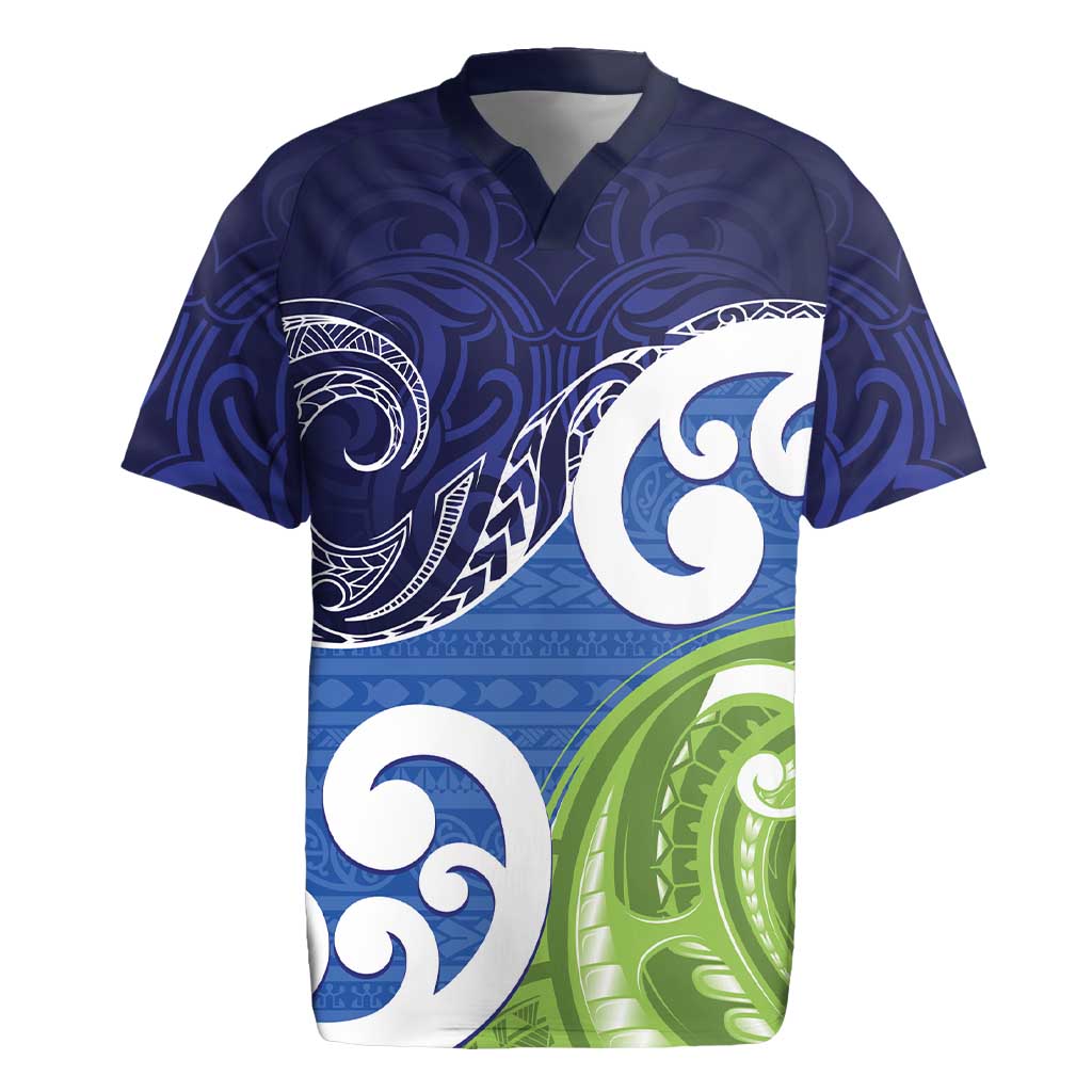 Southland New Zealand Rugby Jersey Maori Koru Flag Color
