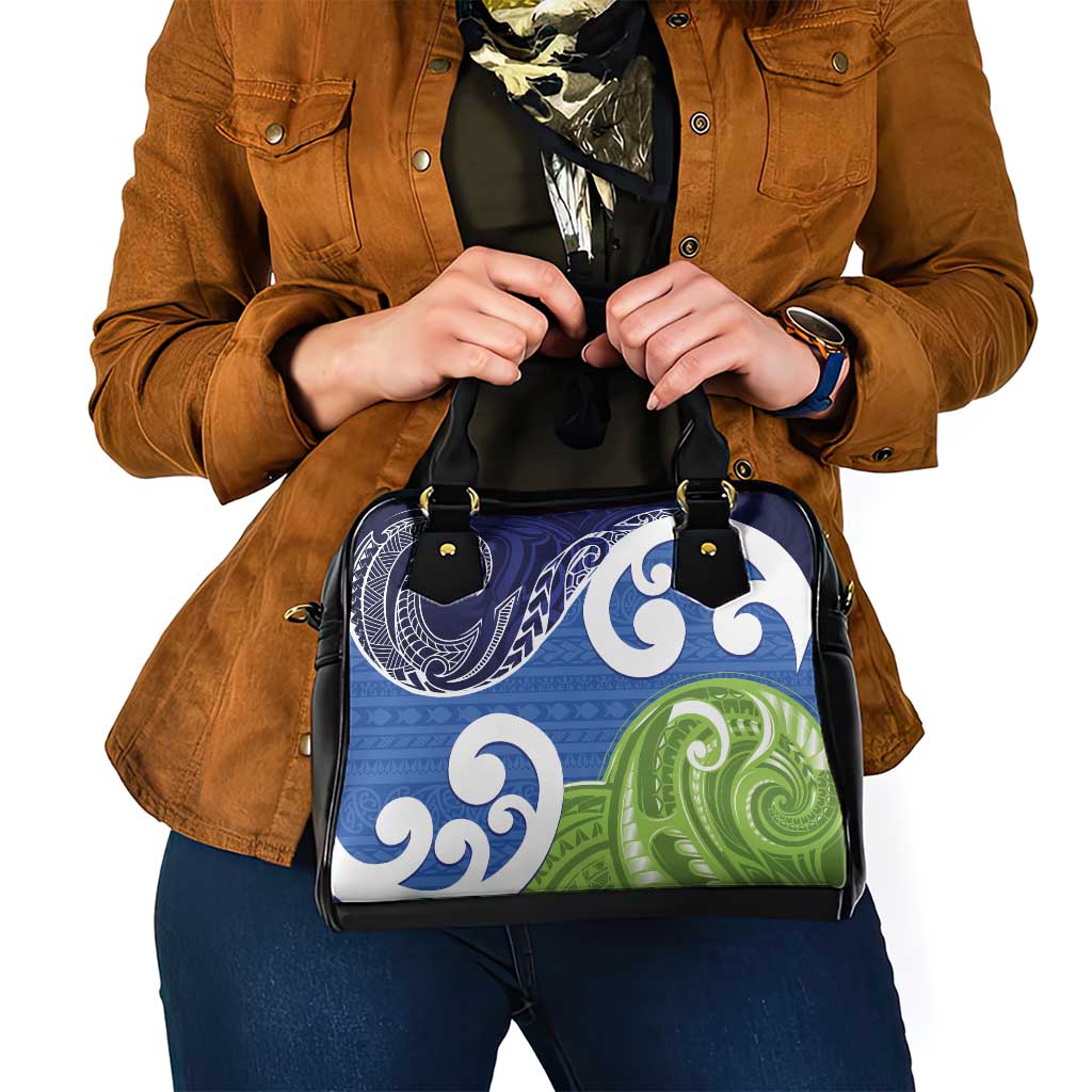 Southland New Zealand Shoulder Handbag Maori Koru Flag Color LT14 - Polynesian Pride