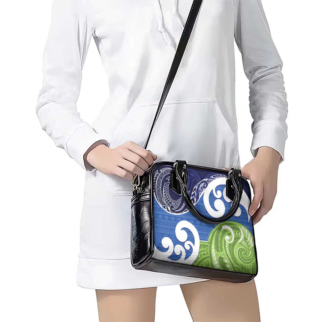 Southland New Zealand Shoulder Handbag Maori Koru Flag Color LT14 - Polynesian Pride