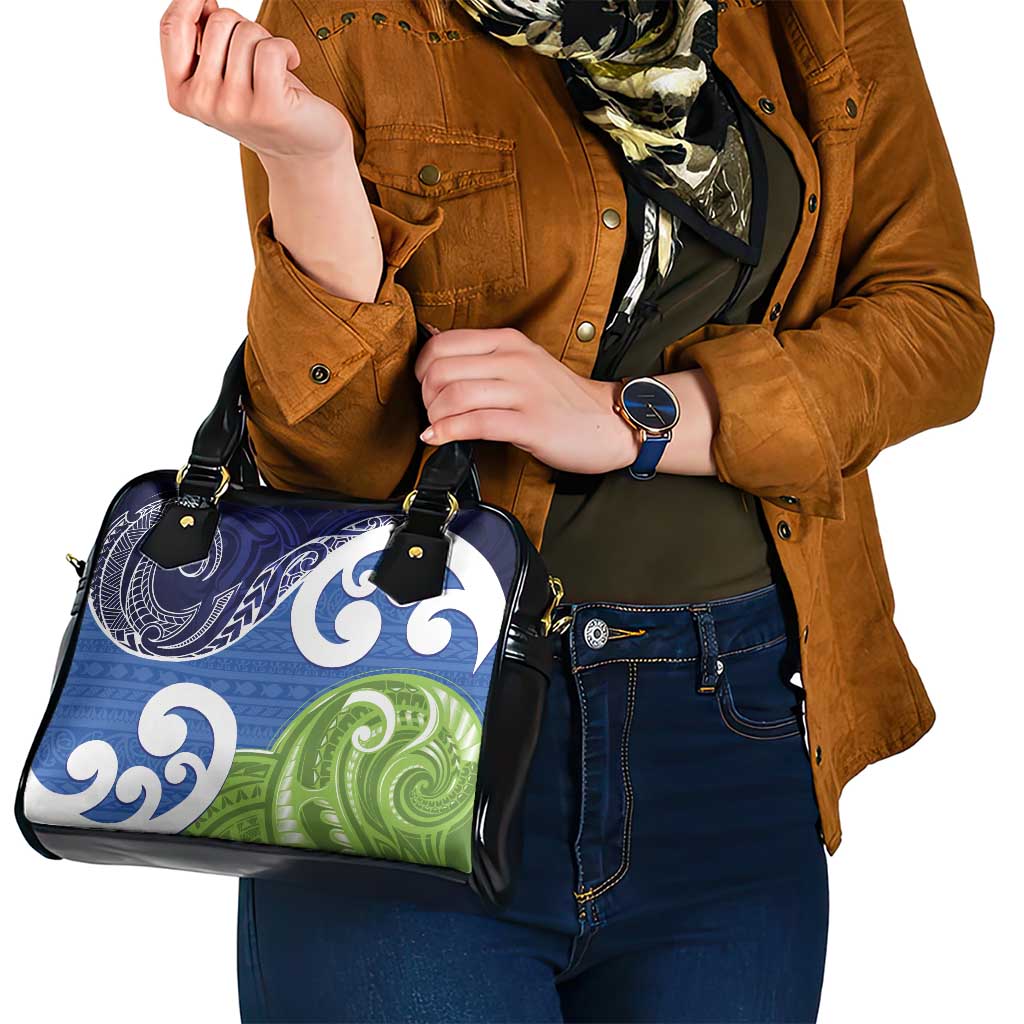 Southland New Zealand Shoulder Handbag Maori Koru Flag Color LT14 - Polynesian Pride