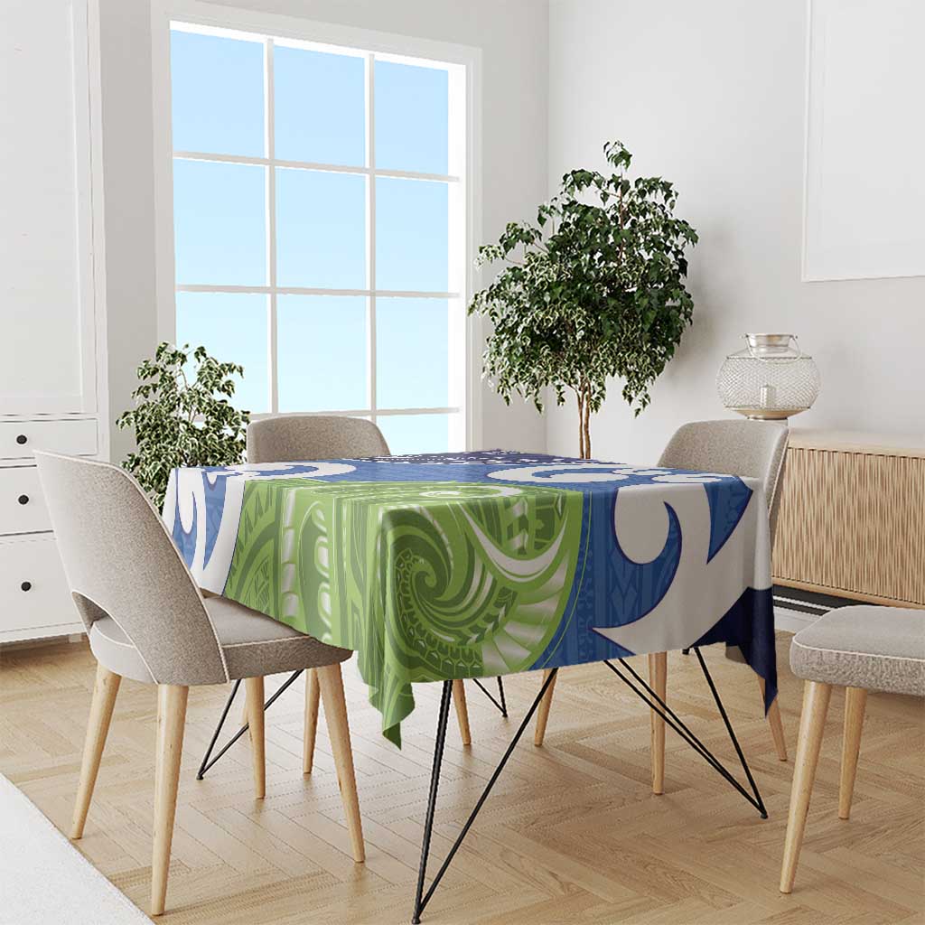 Southland New Zealand Tablecloth Maori Koru Flag Color