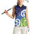 Southland New Zealand Women Sleeveless Polo Shirt Maori Koru Flag Color