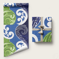 Southland New Zealand Wrapping Paper Maori Koru Flag Color - Polynesian Pride