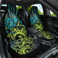 Southland Takehe Pounama Car Seat Cover Aotearoa Poutama Paua Shell Fern