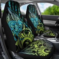 Southland Takehe Pounama Car Seat Cover Aotearoa Poutama Paua Shell Fern
