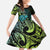 Southland Takehe Pounama Family Matching Summer Maxi Dress and Hawaiian Shirt Aotearoa Poutama Paua Shell Fern