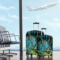 Southland Takehe Pounama Luggage Cover Aotearoa Poutama Paua Shell Fern LT14 - Polynesian Pride