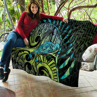 Southland Takehe Pounama Quilt Aotearoa Poutama Paua Shell Fern