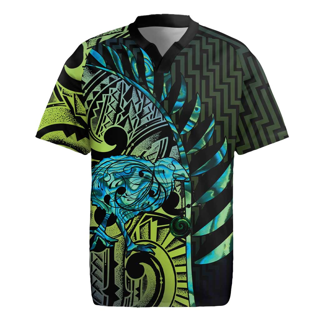 Southland Takehe Pounama Rugby Jersey Aotearoa Poutama Paua Shell Fern