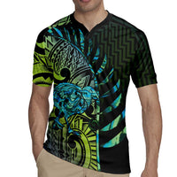 Southland Takehe Pounama Rugby Jersey Aotearoa Poutama Paua Shell Fern