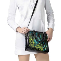 Southland Takehe Pounama Shoulder Handbag Aotearoa Poutama Paua Shell Fern LT14 - Polynesian Pride
