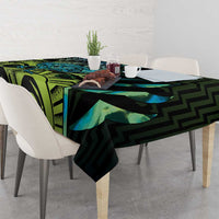 Southland Takehe Pounama Tablecloth Aotearoa Poutama Paua Shell Fern