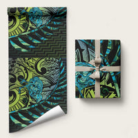 Southland Takehe Pounama Wrapping Paper Aotearoa Poutama Paua Shell Fern - Polynesian Pride