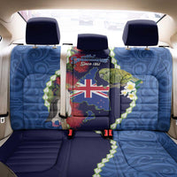 Southland Anniversary Day Back Car Seat Cover Murihiku 1861 Maori Bird Mix Pohutukawa