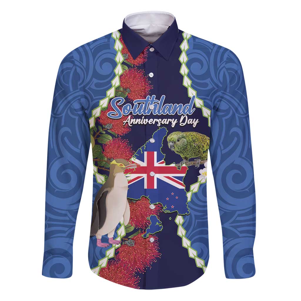 Southland Anniversary Day Family Matching Puletasi and Hawaiian Shirt Murihiku 1861 Maori Bird Mix Pohutukawa