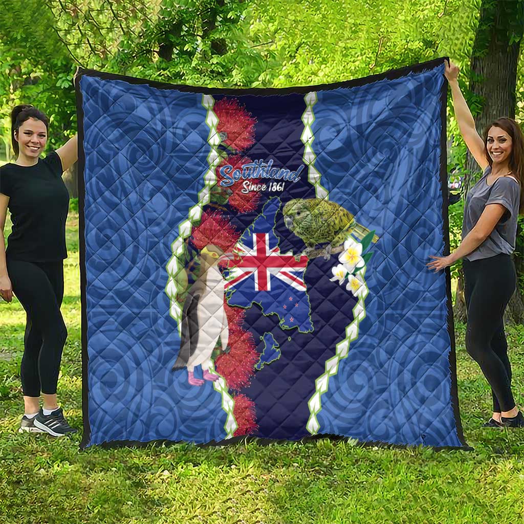 Southland Anniversary Day Quilt Murihiku 1861 Maori Bird Mix Pohutukawa LT14 - Polynesian Pride