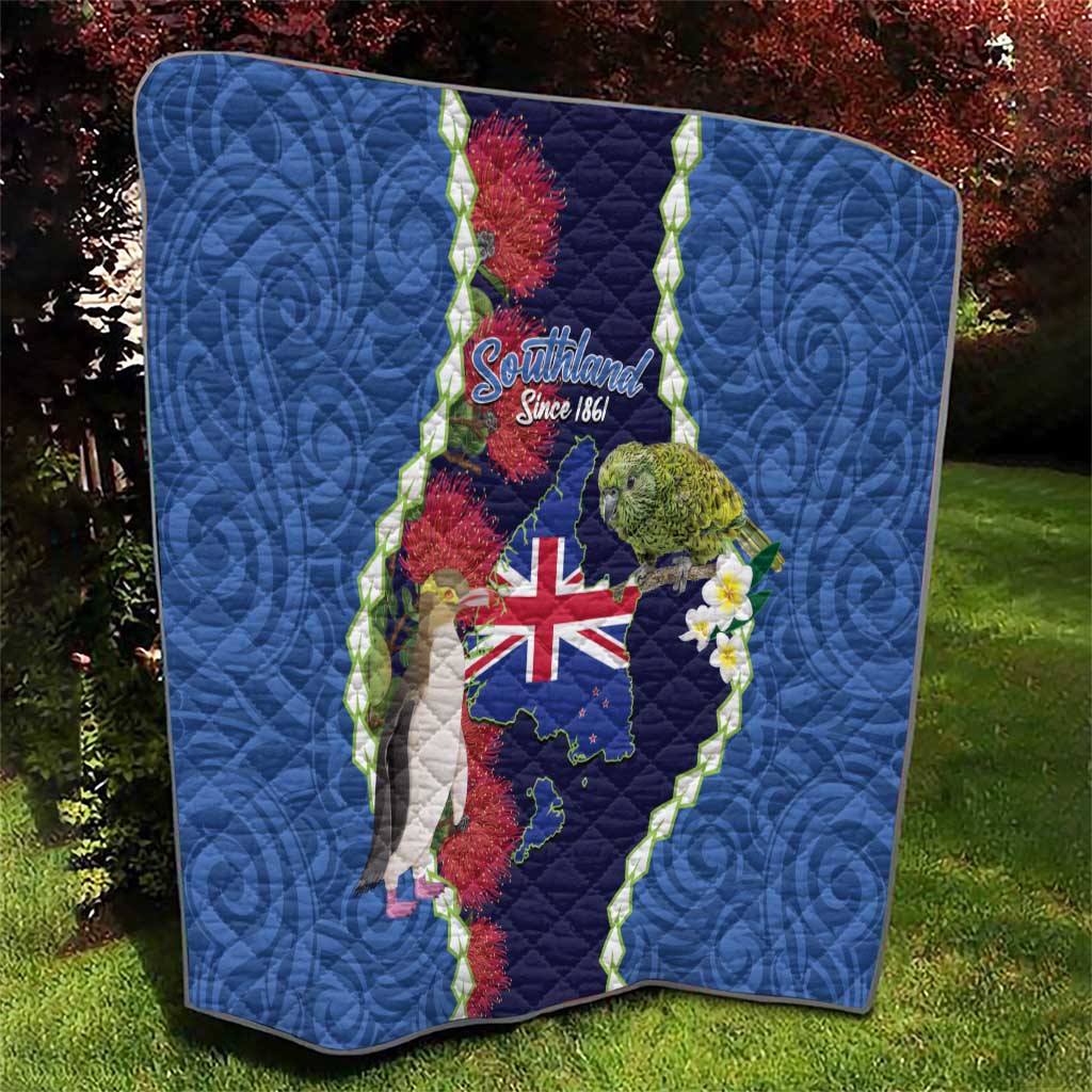 Southland Anniversary Day Quilt Murihiku 1861 Maori Bird Mix Pohutukawa LT14 - Polynesian Pride
