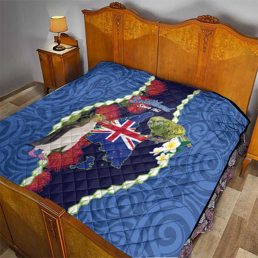 Southland Anniversary Day Quilt Murihiku 1861 Maori Bird Mix Pohutukawa LT14 - Polynesian Pride