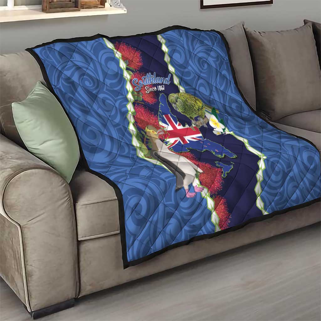 Southland Anniversary Day Quilt Murihiku 1861 Maori Bird Mix Pohutukawa LT14 - Polynesian Pride