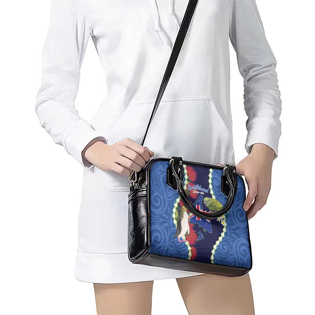 Southland Anniversary Day Shoulder Handbag Murihiku 1861 Maori Bird Mix Pohutukawa LT14 - Polynesian Pride
