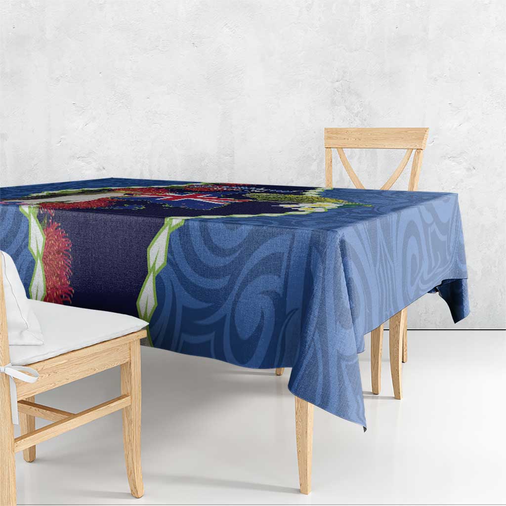 Southland Anniversary Day Tablecloth Murihiku 1861 Maori Bird Mix Pohutukawa