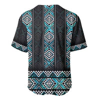 Paua Shell Taniko Pattern Aotearoa Baseball Jersey Niho Taniwha Mix Poutama