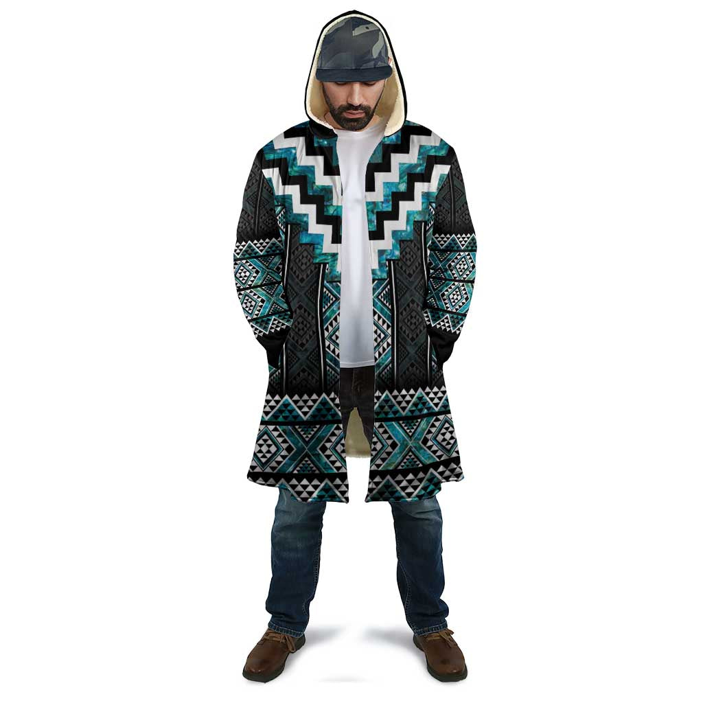 Paua Shell Taniko Pattern Aotearoa Cloak Niho Taniwha Mix Poutama - Polynesian Pride