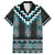 Paua Shell Taniko Pattern Aotearoa Family Matching Off Shoulder Short Dress and Hawaiian Shirt Niho Taniwha Mix Poutama
