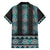 Paua Shell Taniko Pattern Aotearoa Family Matching Summer Maxi Dress and Hawaiian Shirt Niho Taniwha Mix Poutama