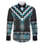 Paua Shell Taniko Pattern Aotearoa Family Matching Summer Maxi Dress and Hawaiian Shirt Niho Taniwha Mix Poutama