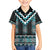 Paua Shell Taniko Pattern Aotearoa Family Matching Summer Maxi Dress and Hawaiian Shirt Niho Taniwha Mix Poutama