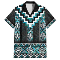 Paua Shell Taniko Pattern Aotearoa Hawaiian Shirt Niho Taniwha Mix Poutama