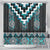 Paua Shell Taniko Pattern Aotearoa Shower Curtain Niho Taniwha Mix Poutama
