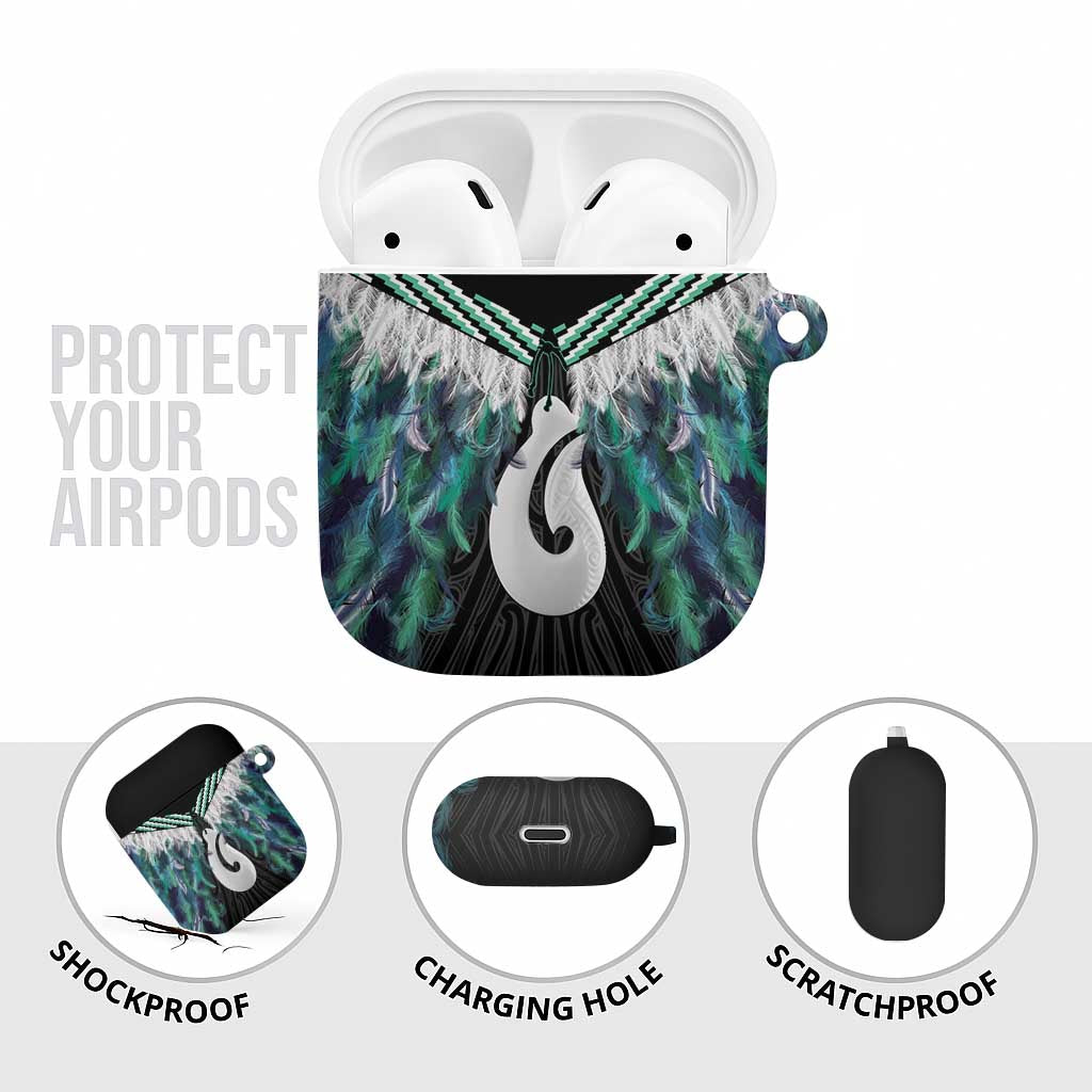 Aotearoa Korowai Motif AirPods Case Hei Matau Poutama Maori Pattern - Polynesian Pride