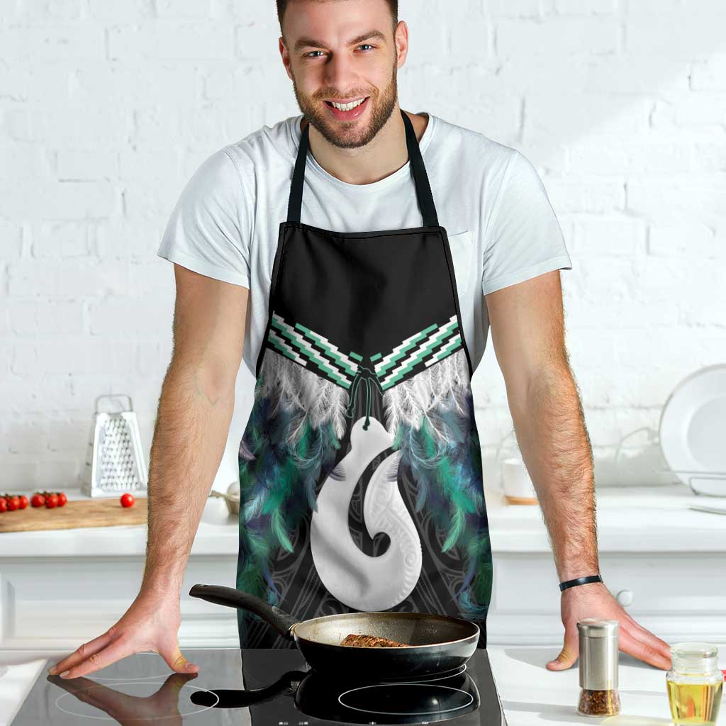 Aotearoa Korowai Motif Apron Hei Matau Poutama Maori Pattern - Polynesian Pride