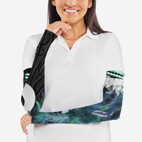 Aotearoa Korowai Motif Arm Sleeves Hei Matau Poutama Maori Pattern - Polynesian Pride