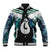 Aotearoa Korowai Motif Baseball Jacket Hei Matau Poutama Maori Pattern