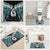Aotearoa Korowai Motif Bathroom Set Hei Matau Poutama Maori Pattern - Polynesian Pride