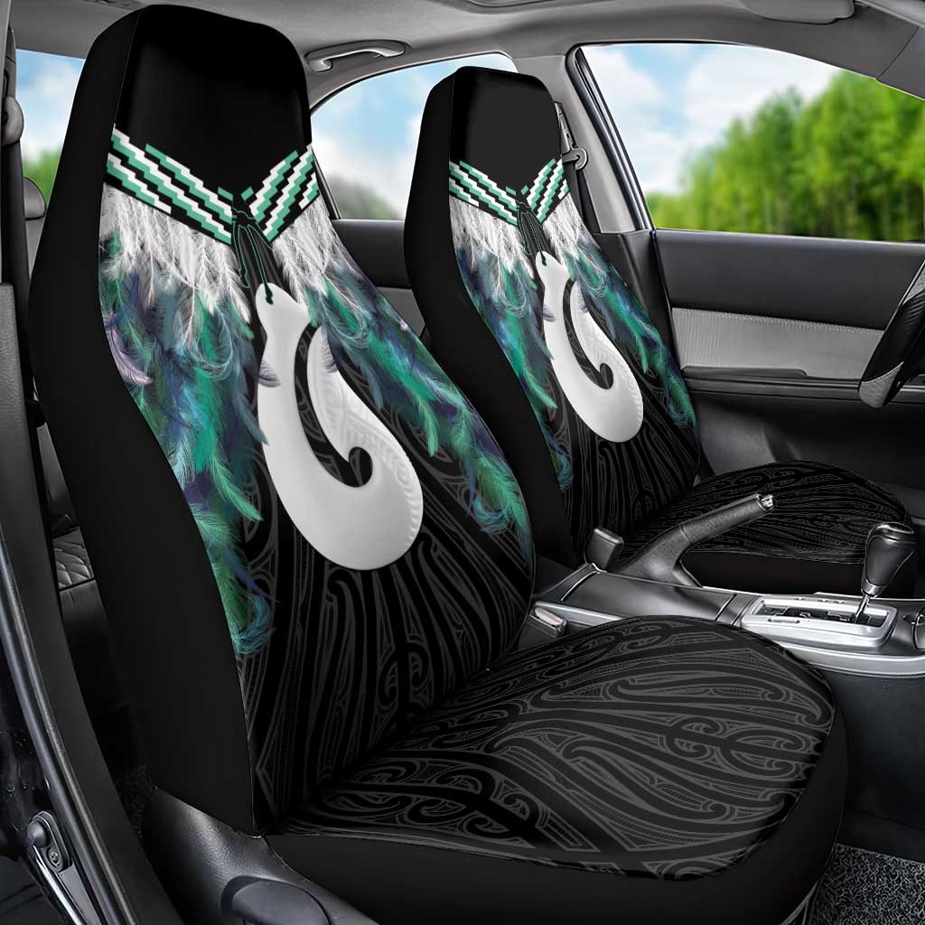 Aotearoa Korowai Motif Car Seat Cover Hei Matau Poutama Maori Pattern