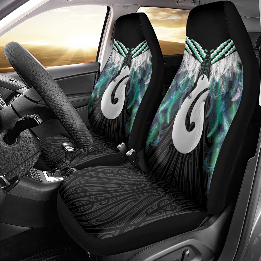 Aotearoa Korowai Motif Car Seat Cover Hei Matau Poutama Maori Pattern