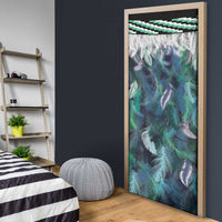 Aotearoa Korowai Motif Door Cover Hei Matau Poutama Maori Pattern - Polynesian Pride