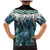 Aotearoa Korowai Motif Family Matching Mermaid Dress and Hawaiian Shirt Hei Matau Poutama Maori Pattern