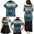 Aotearoa Korowai Motif Family Matching Puletasi and Hawaiian Shirt Hei Matau Poutama Maori Pattern