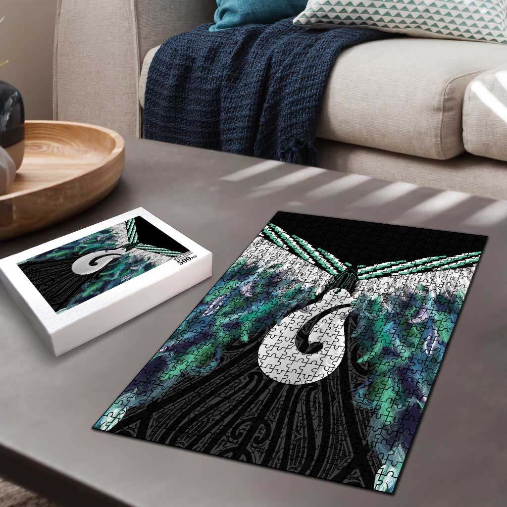 Aotearoa Korowai Motif Puzzle Hei Matau Poutama Maori Pattern - Polynesian Pride
