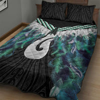 Aotearoa Korowai Motif Quilt Bed Set Hei Matau Poutama Maori Pattern