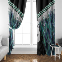 Aotearoa Korowai Motif Window Curtain Hei Matau Poutama Maori Pattern