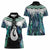 Aotearoa Korowai Motif Women Polo Shirt Hei Matau Poutama Maori Pattern