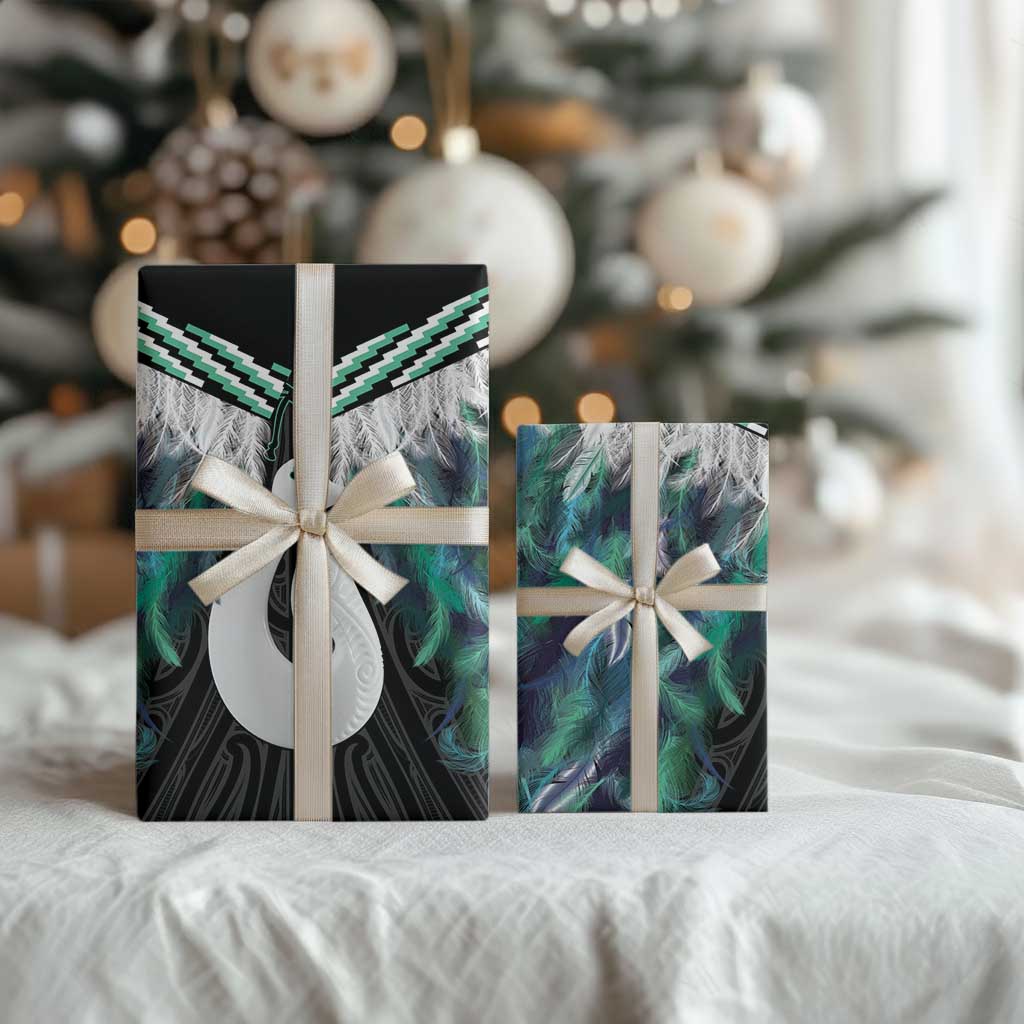 Aotearoa Korowai Motif Wrapping Paper Hei Matau Poutama Maori Pattern - Polynesian Pride